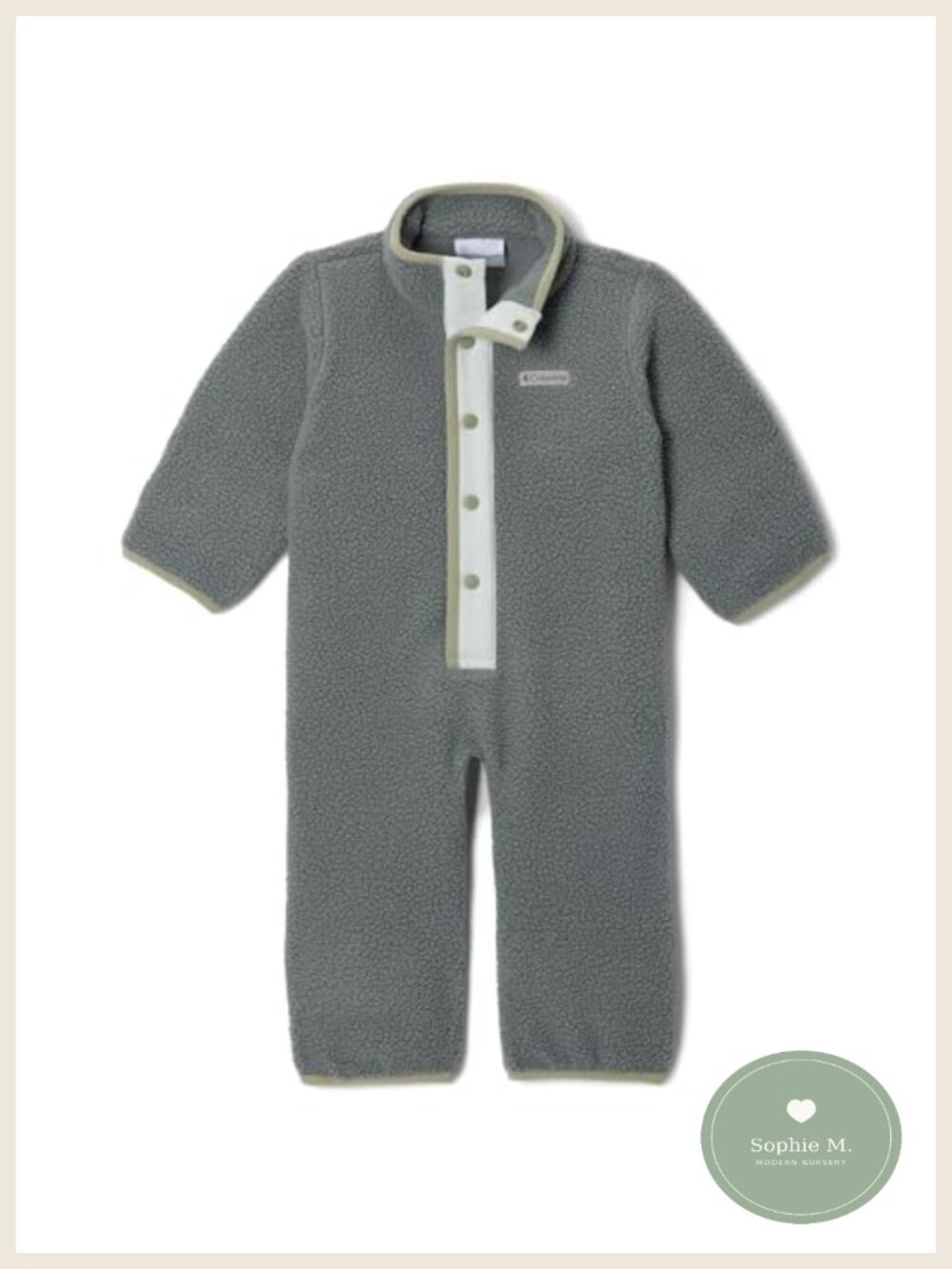 Sherpa Fleece Bunting Baby Footie Snap-Up Warm Infant One Piece